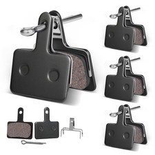 4 Pairs MTB Disc Brake Pads, Resin  Semi-Metallic, Quiet w/ Install Kit, E-Bike