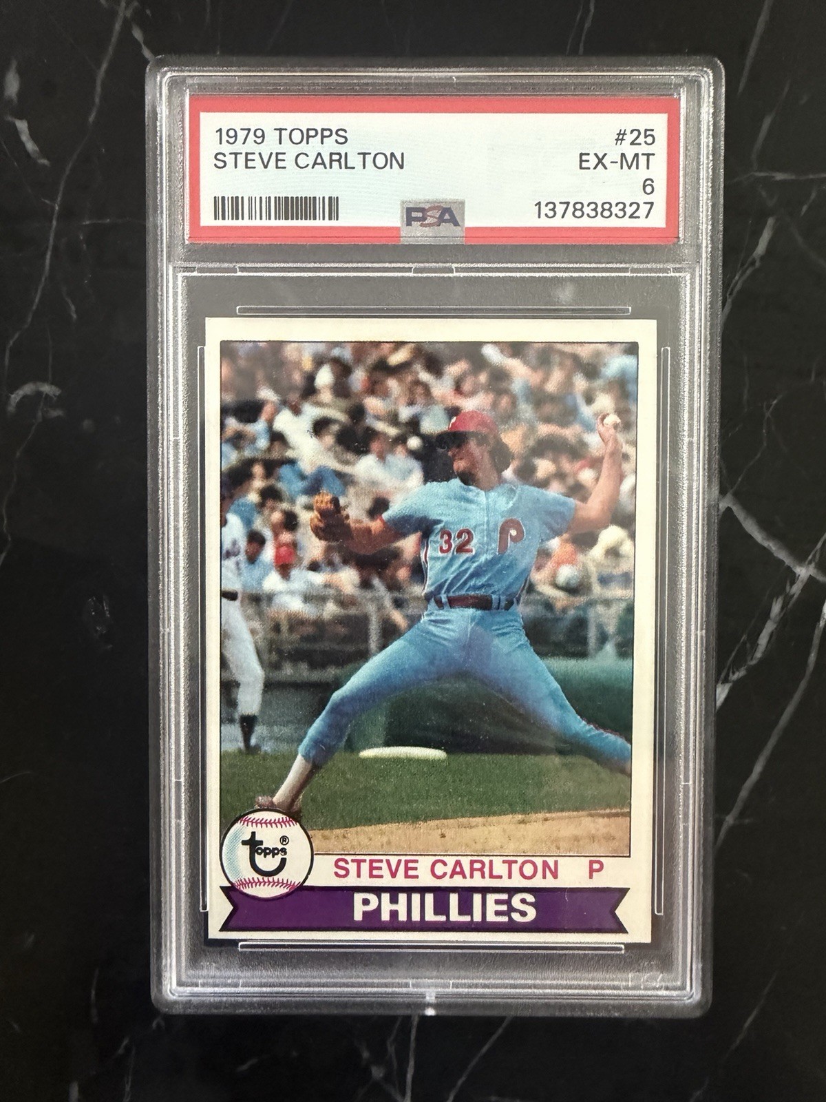 Steve Carlton 1979 (HOF) Topps #25 Philadelphia Phillies PSA 6
