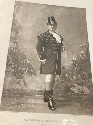 Photogravure William J Florence Actor Rivals Richard Brinsley Sheridan Print
