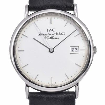 IWC SCHAFFHAUSEN Portofino Cal.2210 white Dial Quartz Men's Watch J#147940