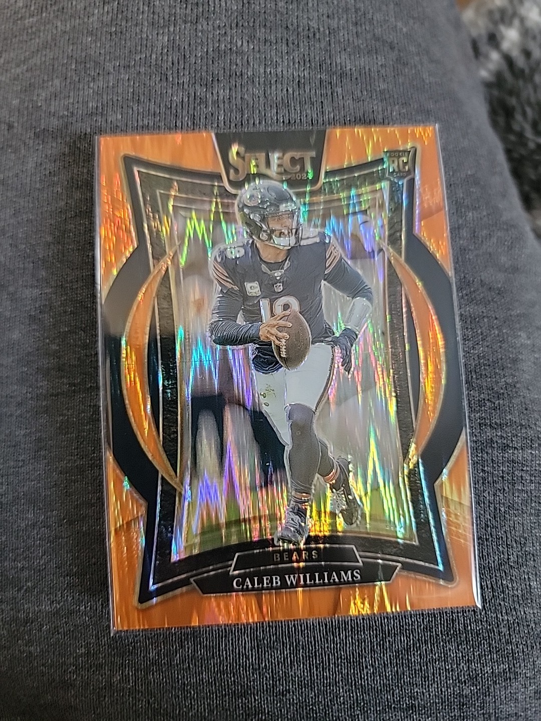 2024 Panini Select - Concourse Caleb Williams #25 Orange Shock Prizm /499 (RC)