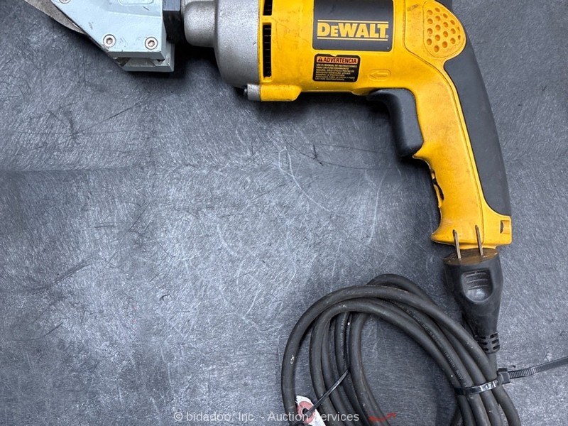 2017 Dewalt DW891 Swivel-Head 14GA Shear Electric Power Sheet Metal Tool bidadoo