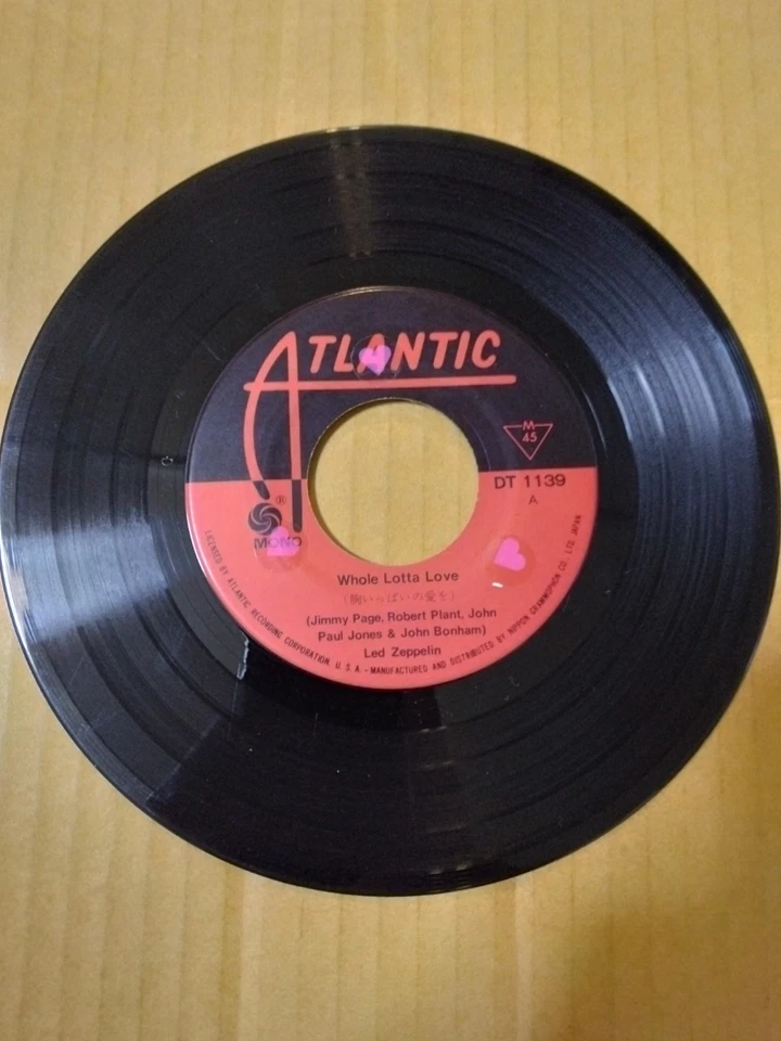 Japanese press Original MONO 7" LED ZEPPELIN WHOLE LOTTA LOVE / THANK YOU - Image 4 of 4