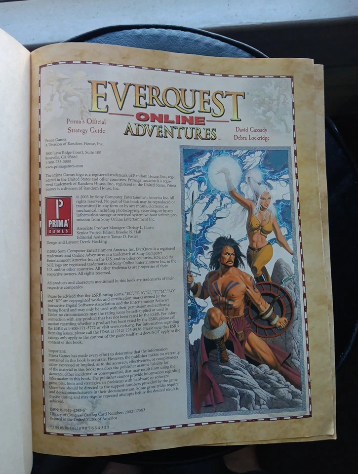 EverQuest 在线冒险 Prima 官方战略指南(Prima 游戏,2003 年) — 第 3/4 张图片