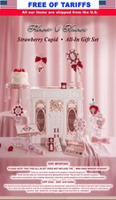 Flower Knows STRAWBERRY CUPID All-in Full Set Makeup Gift Box WITH PERFUMES, NEW