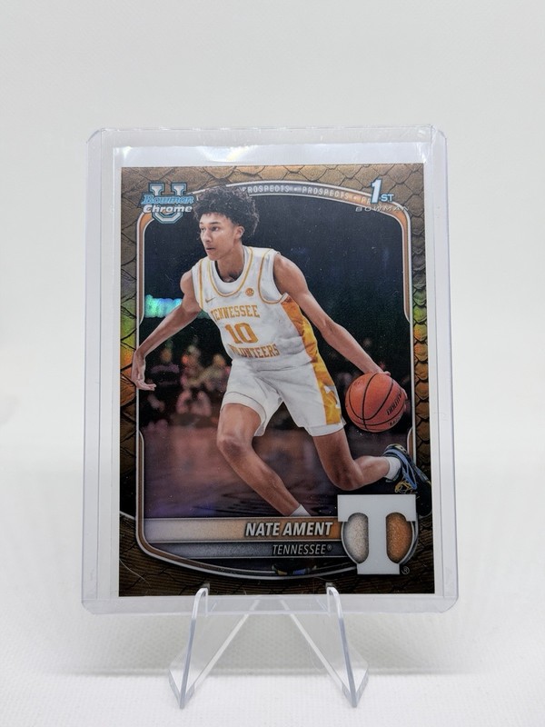 Topps 2025 Bowman Chrome Nate Ament Tennessee Volunteers 1st Bowman