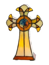 STA16122 Cross Accent Table Lamp, Amber