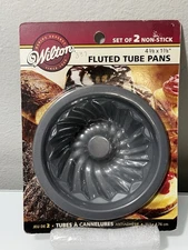 Wilton FLUTED TUBE Set of 2 PANS 4 3/8"x 1 7/8" NOS