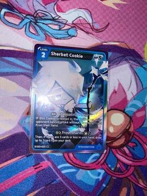 CookieRun TCG Braverse Sherbet Cookie SR Holo BSB-084 Lv2 MP5 Cookie Run Card