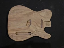 TL Guitar Body, MADE IN USA -  ONE PIECE BLACK WALNUT  -   #1-404
