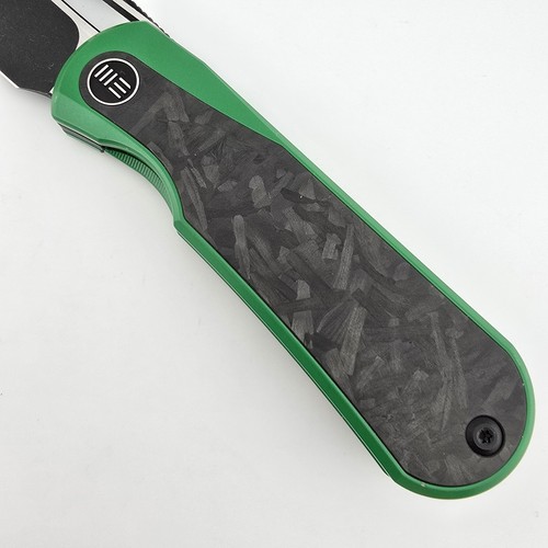 WE KNIFE Baloo Folder Special Edition Green Titanium Carbon Fiber 3.31" CPM 20CV - Picture 7 of 16