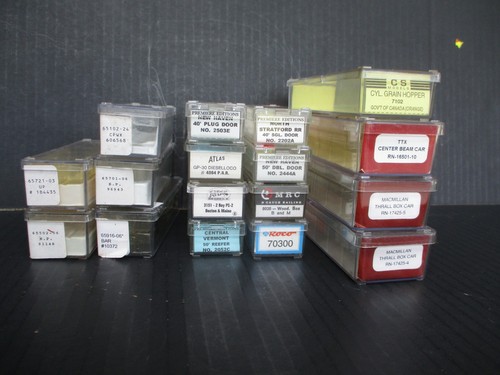 Lot of 17 N Scale Empty Freight Car Jewel Boxes Red Caboose Atlas Premier Editi