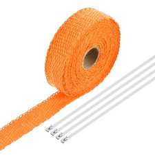 Fiberglass Exhaust Wrap Tape Tape 1x16 Orange Header Heat Wrap