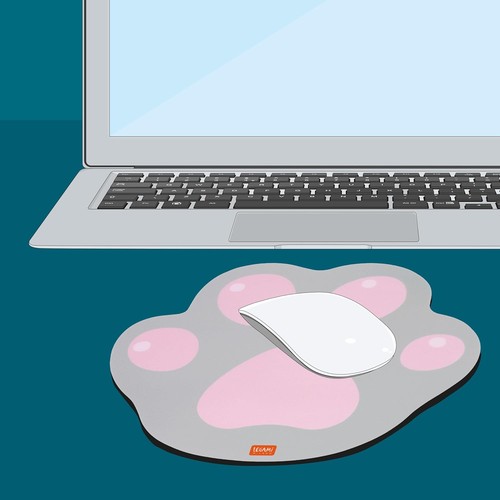 LEGAMI - Mouse Mat with Anti-Dust and Anti-Glare PVC Surface - Non-slip Rubber B - 第 3/4 張圖片