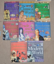 ""Kingfisher History Encyclopaedias 8x Children's Learning Book Set""