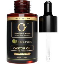 USDA Organic Cold Pressed Hexane Free Pure Natural Castor Oil for Hair Skin