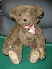 Artist Handmade Erla Fetty 14" Fully Jointed Medium Brown Bear EUC RARE (SU90A)