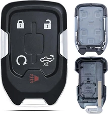 Key Fob Shell Case Replacement Fits for 2019 2020 2021 2022 Chevy black 