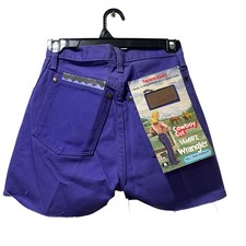 Vintage Wrangler tempered leg purple Shorts Altered Distressed NEW USA cotton XS