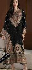 Pakistani Raw Silk EMBRIODERED 2 Pcs Only Bust 38