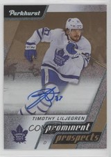 2020-21 Upper Deck Parkhurst Prominent Prospects Gold Timothy Liljegren Auto n1u