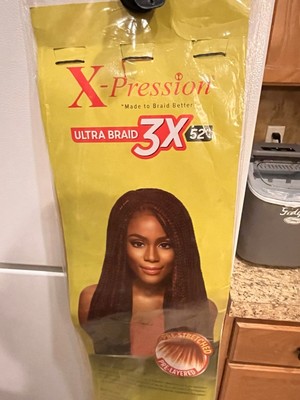 X-Pression 52'' 3X Pre-Stretched Hair Color #2 Synthetic Hair Extensions