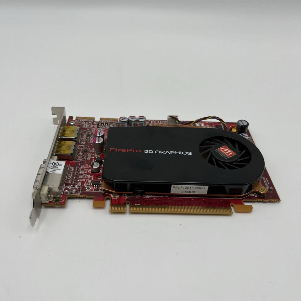 Dell ATI FirePro V3750 256MB GDDR3 PCIe Graphic Card Dell P/N: 0K730M Tested - Image 3 of 4