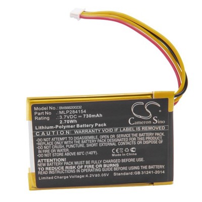 Akku für JBL MLP284154 GO2/MLP284154 Lautsprecher 730mAh