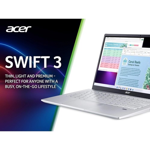 Acer Laptop Swift 3 AMD Ryzen 7 | 16GB RAM | 1.02TB Storage | Silver - Picture 10 of 12