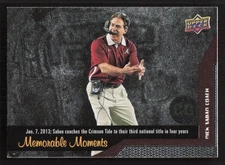 2014 Upper Deck Conference Greats Nick Saban #148 Card