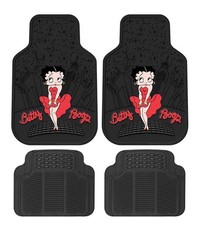 Betty Boop Front  2 Rear Mat All Weather Rubber Car Truck Suv Liner Floor Mats