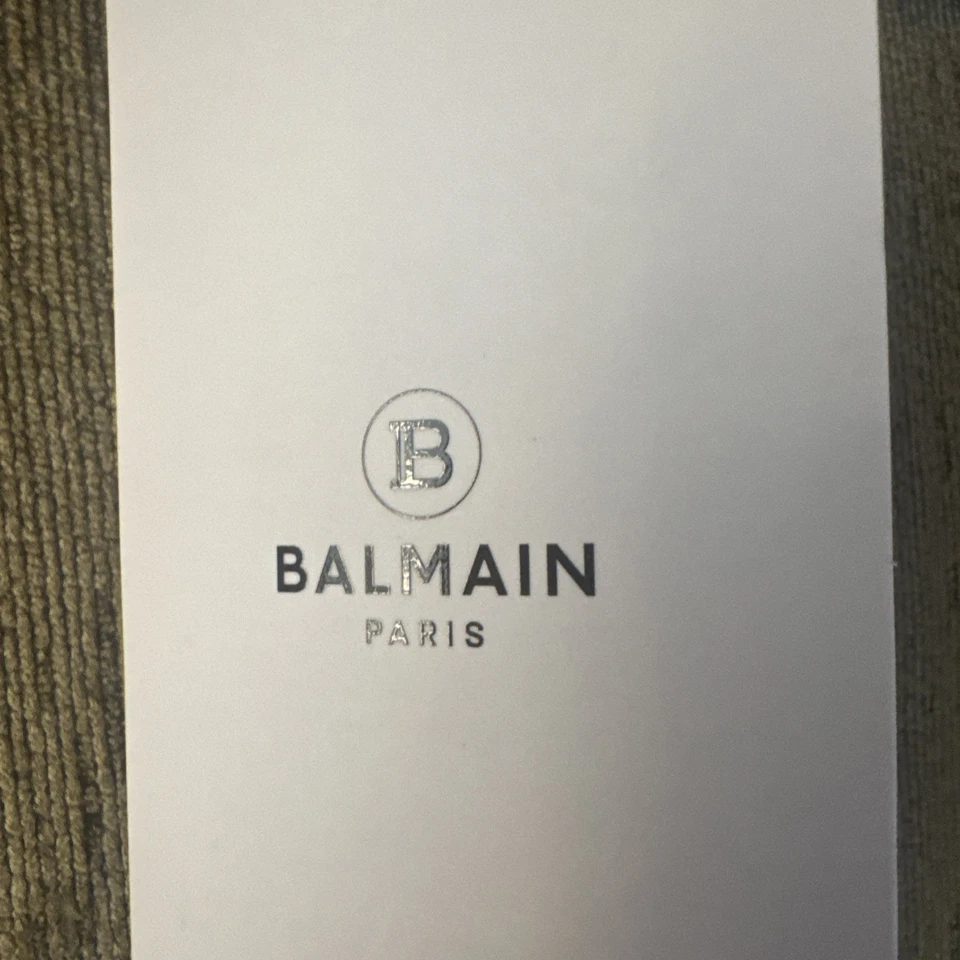 Balmain Paris Nuevos Botines Mujer Cuero Negro Diseñador Tobillo EU 37 US 6.5  Foto 3 de 4