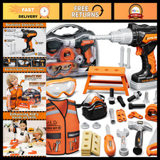 Kids Tool Set for Toddlers, Complete Toy Tool Kit with Storage Box, Gifts for 3