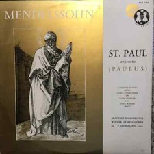 Mendelssohn St. Paul Oratorio (Paulus) op. 36 NEAR MINT VOX 2xVinyl LP