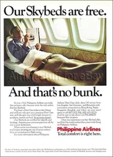 1985 PHILIPPINE Airlines BOEING 747 FIRST CLASS Cloud Nine SKYBEDS ad advert