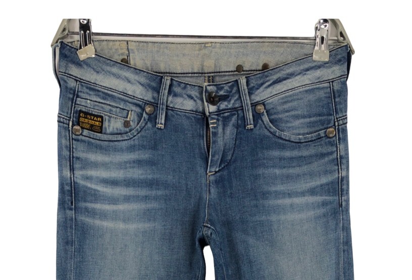 Jean Femme G-Star RAW Midge Straight Fit - Taille 27 X 32, Coupe Droite, Délavage Medium, Neuf Avec étiquettes - Style Décontracté Et Tendance