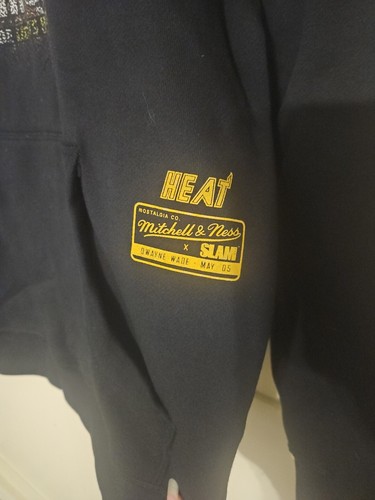Mitchell & Ness Slam Cover Hoodie Dwayne Wade Flashpoint Heat M NEU MIT ETIKETT - Bild 7 von 10