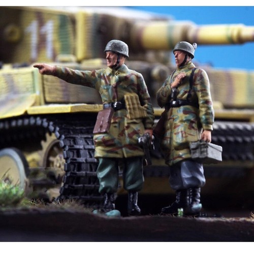 Resin 1/72 Diorama Miniature Toys German battlefield winter heavy troops Painted - Picture 5 of 6