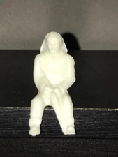 REL Wagon Rider in White Plastic.  Riding Shotgun.   1950s