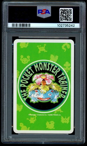 Pokemon BLASTOISE Japanese GREEN Back 4 of Hearts POKER Playing Cards #9 - PSA 9 - Picture 2 of 2