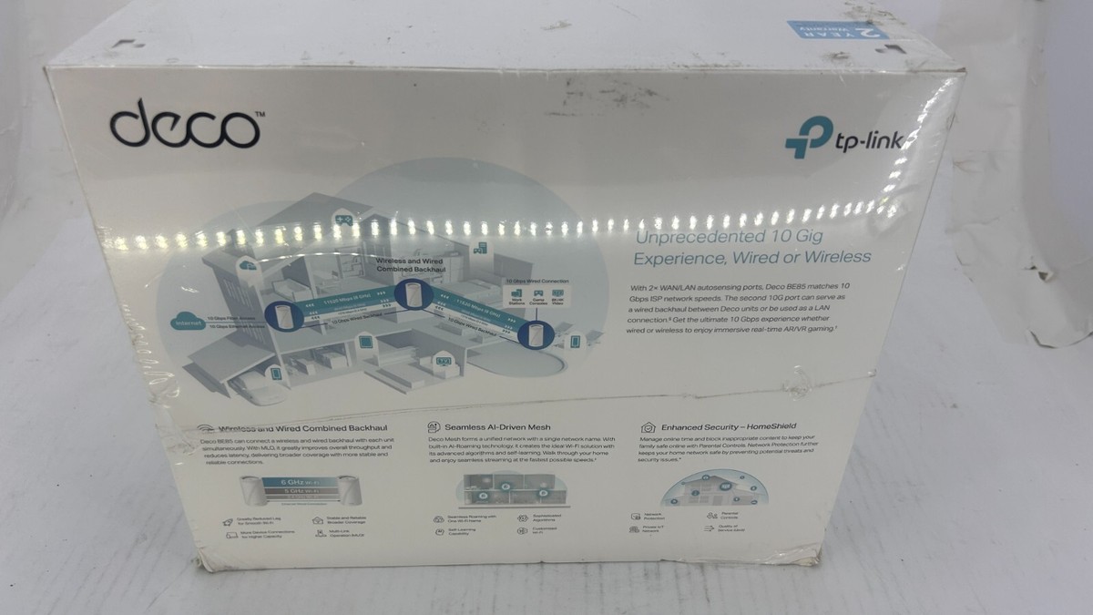 TP-Link Deco BE85 BE22000 Tri-Band Mesh Wi-Fi 7 System