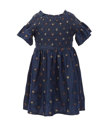 loft denim barrel sleeve dress New Loft Denim Barrel Sleeve Mini Dress Women's US Size 12