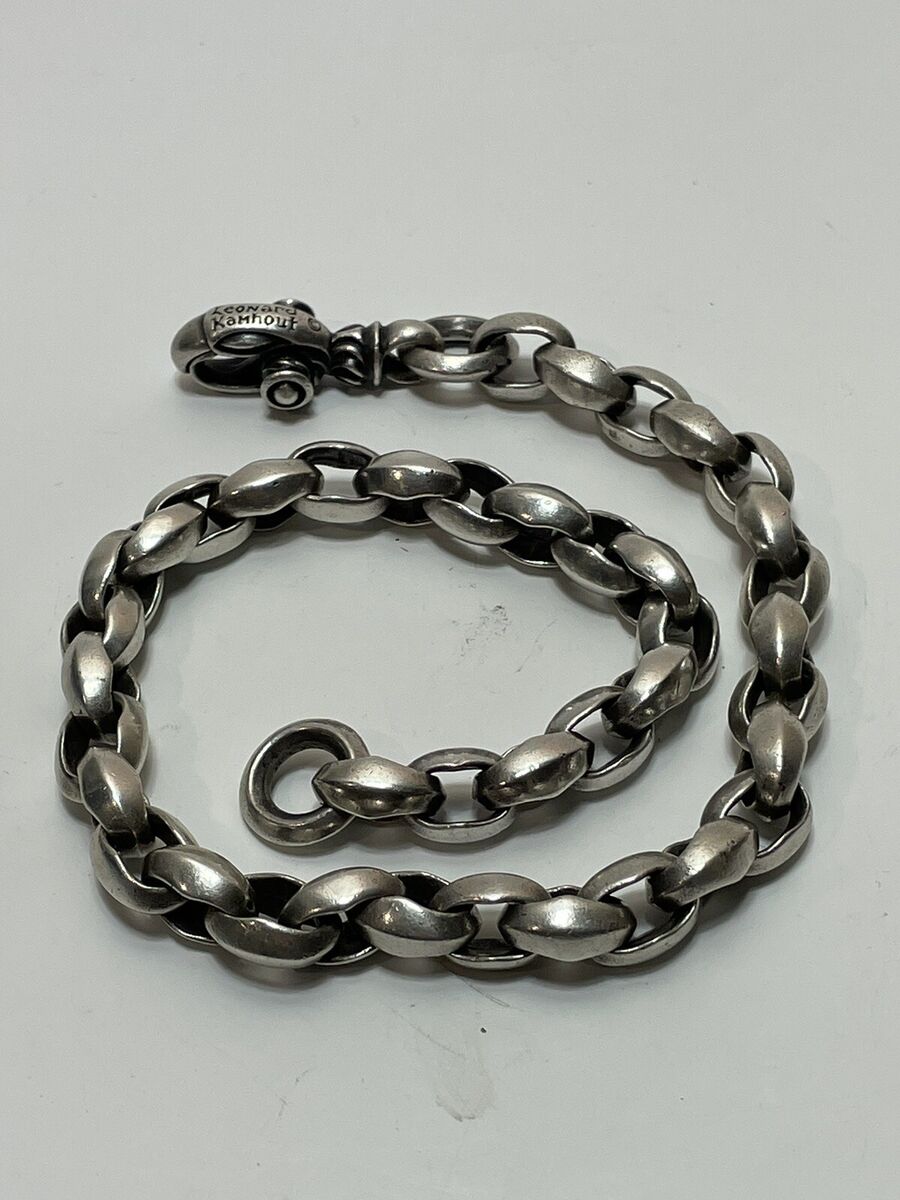 Vintage Sterling Leonard Kamhout Chain Link Necklace With Vintage Sterling Leonard Kamhout Chain Link Necklace With