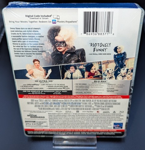 Cruella 4K UHD + Blu-Ray Steelbook (Best Buy Exclusive) DISNEY - Picture 2 of 6