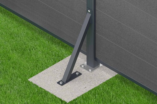 Accessoires pour clôture enfichable WPC clôture brise-vue clôture de jardin clôture coupe-vent - Photo 38/41