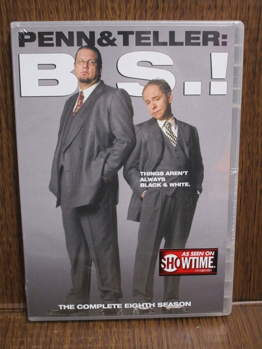DVD Penn & Teller Bullshit BS Complete Eighth Season 8 Eight