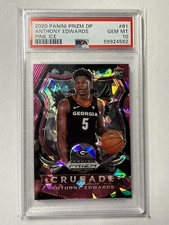 PSA 10 2020-21 Panini Prizm Draft Picks #81 Anthony Edwards PINK ICE PRIZM  