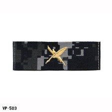Cryptologic Tech ~ US Navy NWU Blue Digital Camo Collar Device Patch ~ NEW