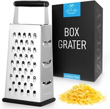 Zulay Cheese Grater with Easy Grip Handle