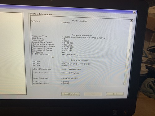 DELL OPTIPLEX 9020 AIO i7-4770S 3.10GHZ 8GB 23'' NO SSD - Picture 4 of 8